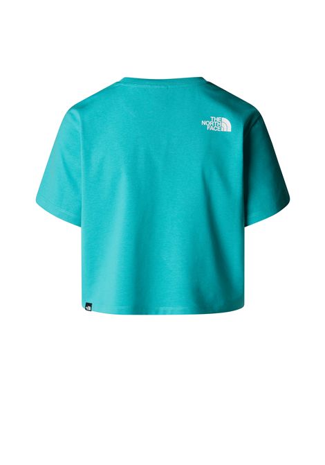 T-shirt The North Face Simple Dome Cropped Turchese Donna THE NORTH FACE | T-shirt | NF0A87U4-E6F1